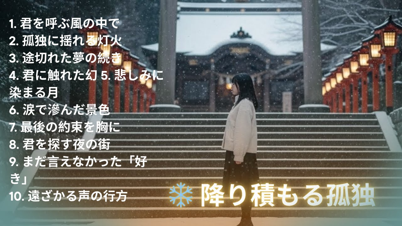 冬の深夜に聴きたい🎧心に刺さる別れの歌 バラード集