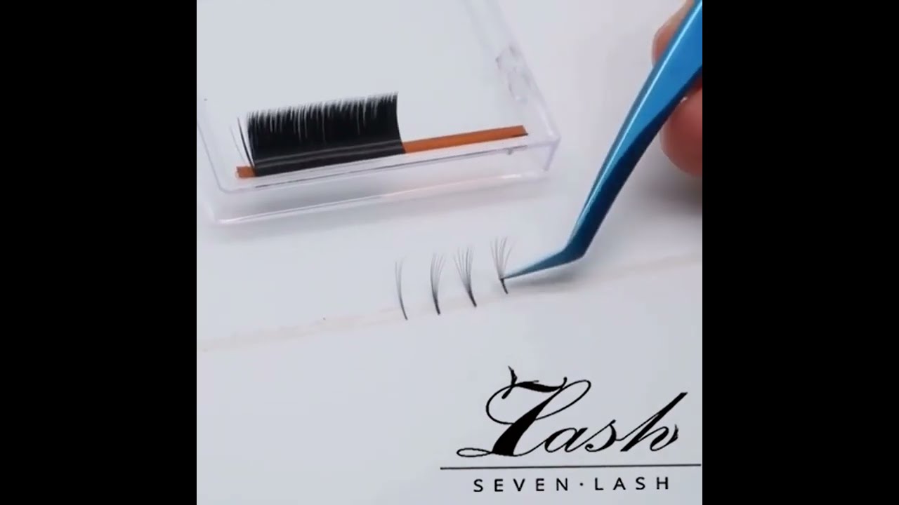 How To Fan Out Easy Fanning Volume Lashes?|Lash Training | Eyelash Extension Tutorial |SEVENLASH.com