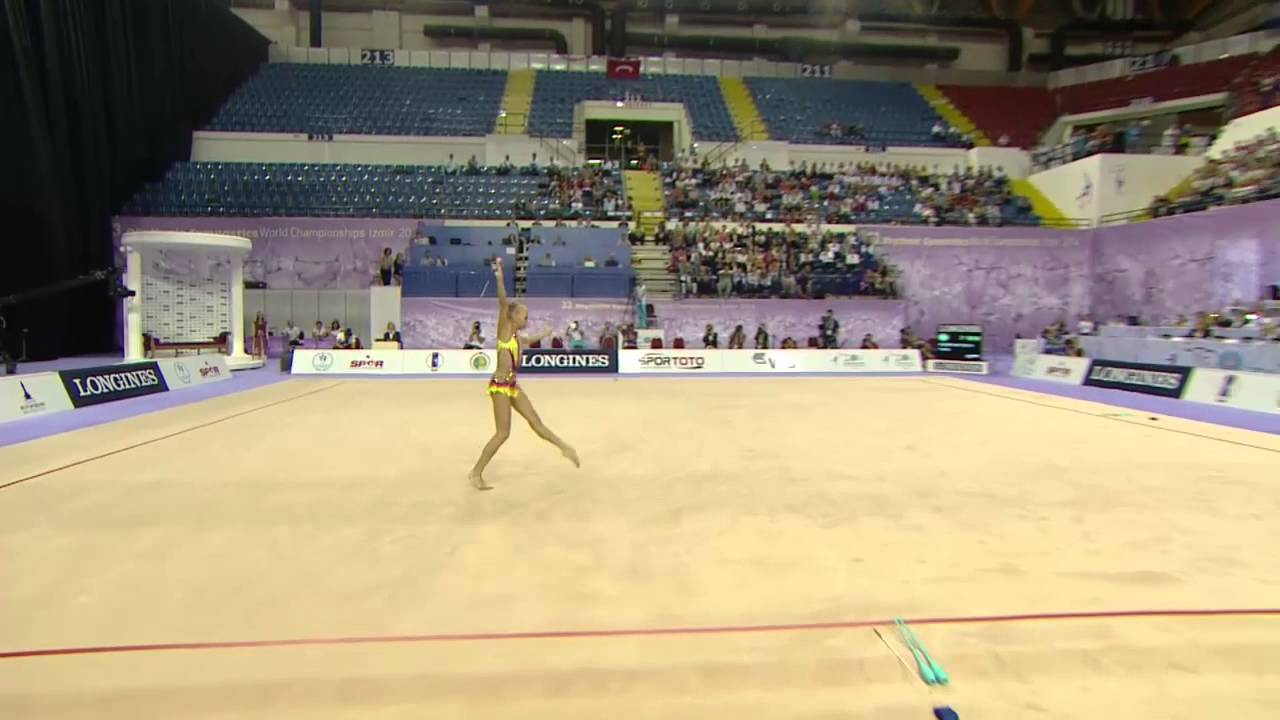 Yana Kudryavtseva (RUS) - Clubs Final - 2014 World Rhythmic Gymnastics Championships