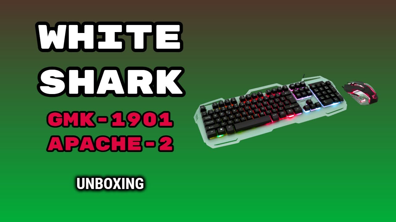 White Shark GMK-1901 APACHE-2 (Unboxing)