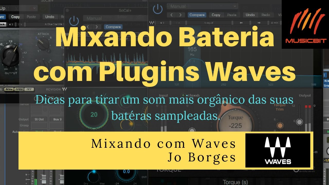 Mixando Bateria Virtual com Plugins Waves
