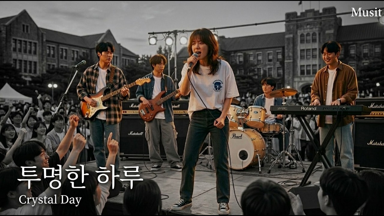 투명한 하루 - 90s Korean College Band Style (Crystal Day)