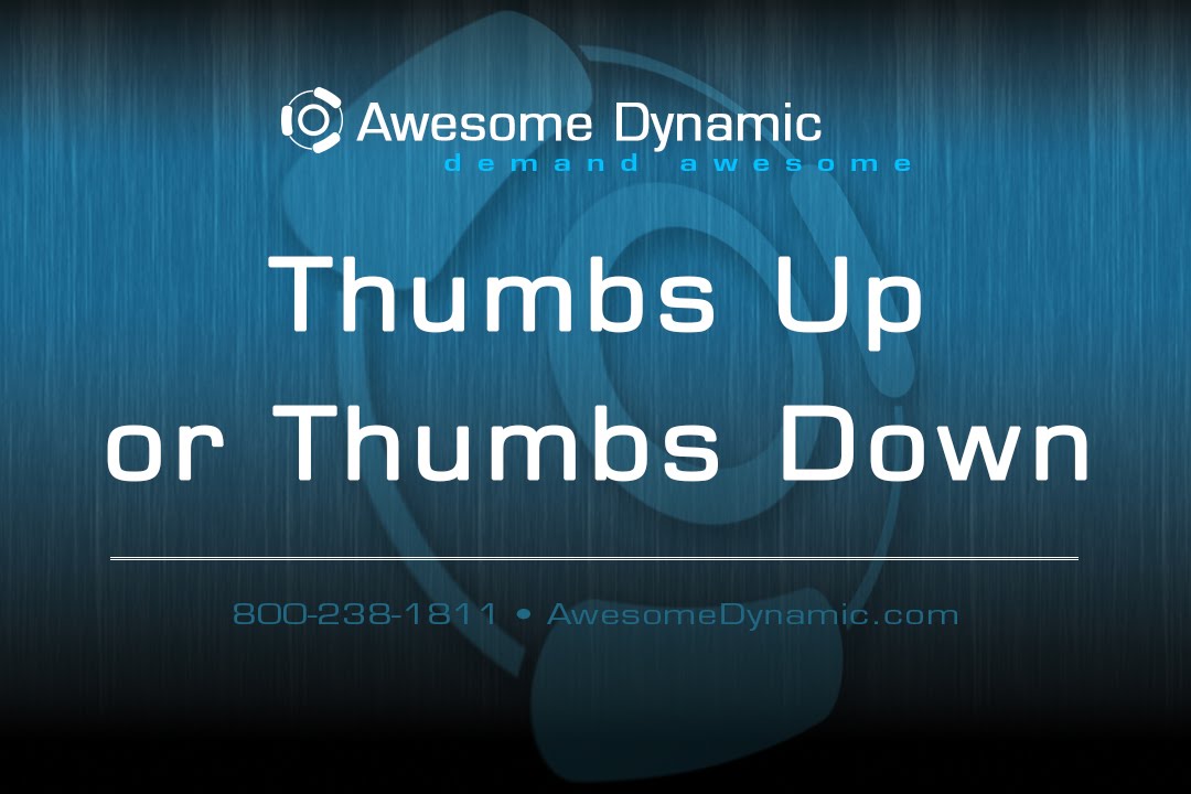 Thumbs Up or Thumbs Down Review System
