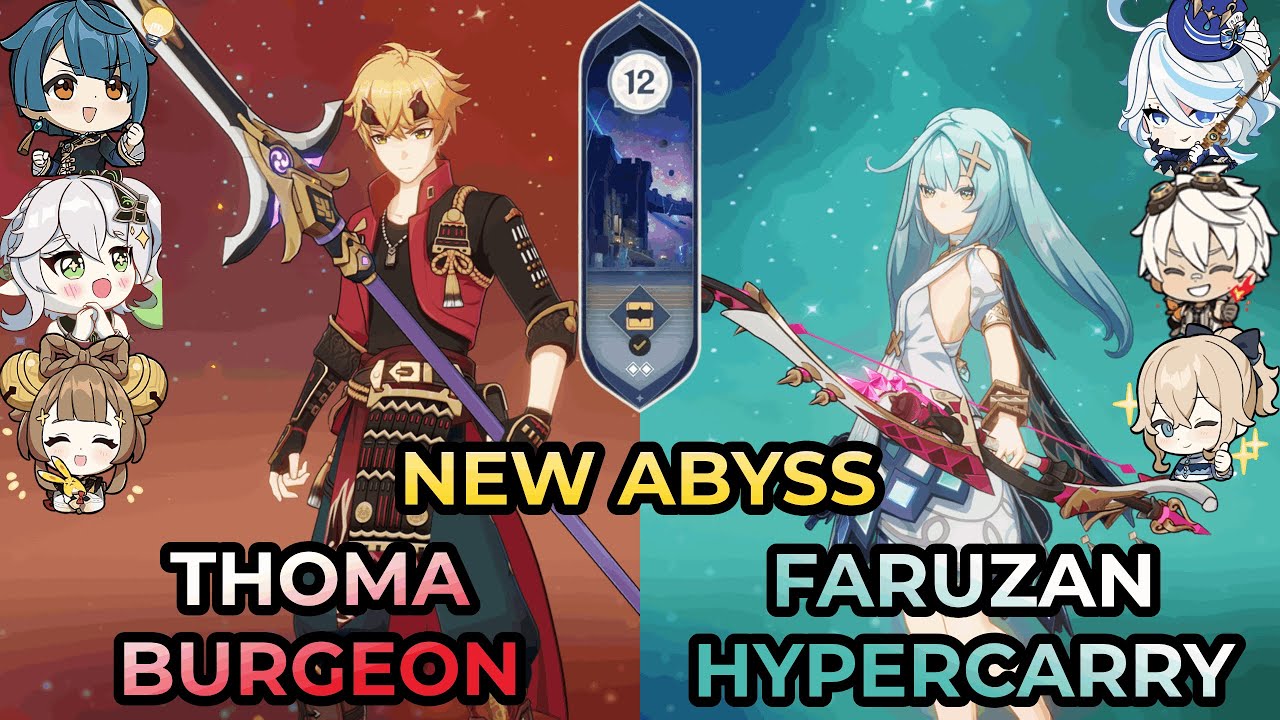 New Spiral Abyss - Thoma Burgeon and Faruzan Hypercarry -Genshin Impact 4.6 Floor 12 Full Star Clear