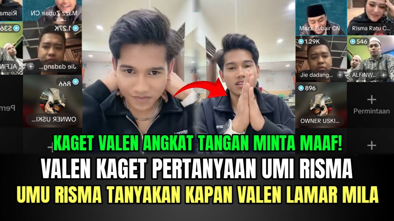KOCAK! Valen Kaget Pertanyaan Umi Risma, Umi Risma Tanyakan Kapan Valen Lamar Mila!