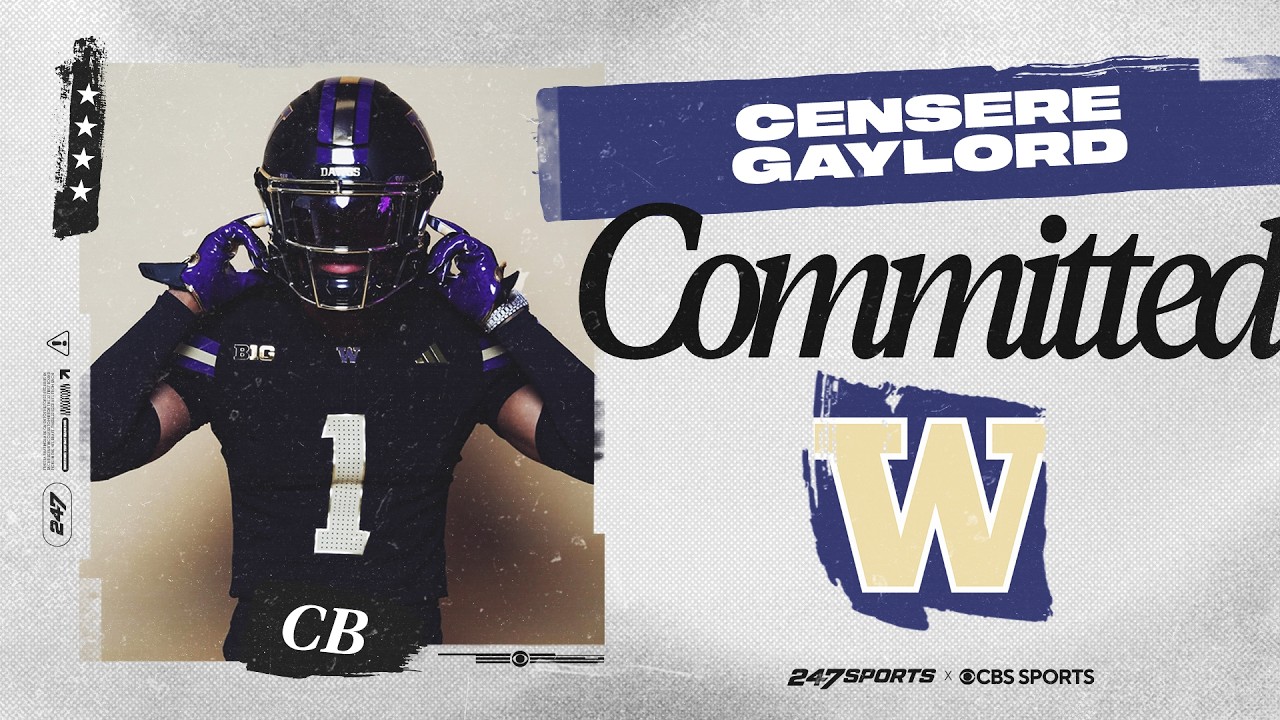 WATCH: 4-star CB Censere Gaylord commits to Washington | Live Commitment