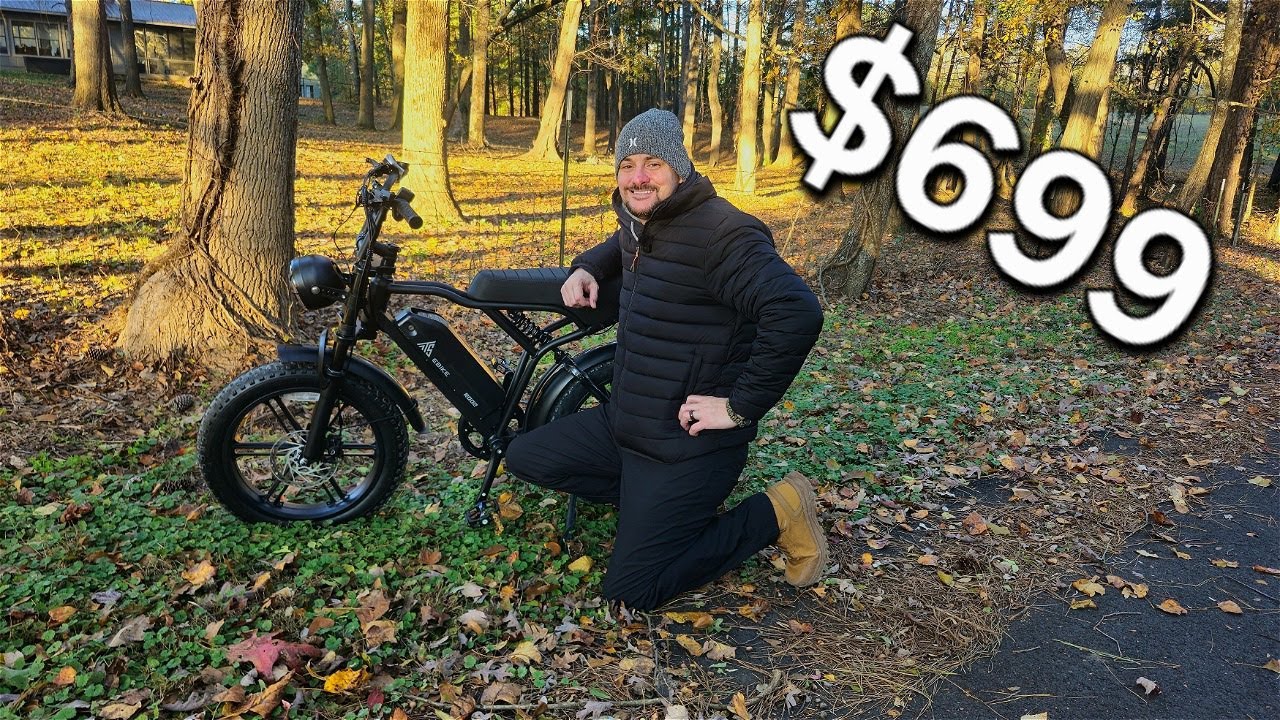 HUGE DEAL $699 Moped Style Ebike | TST R002 Bike Review