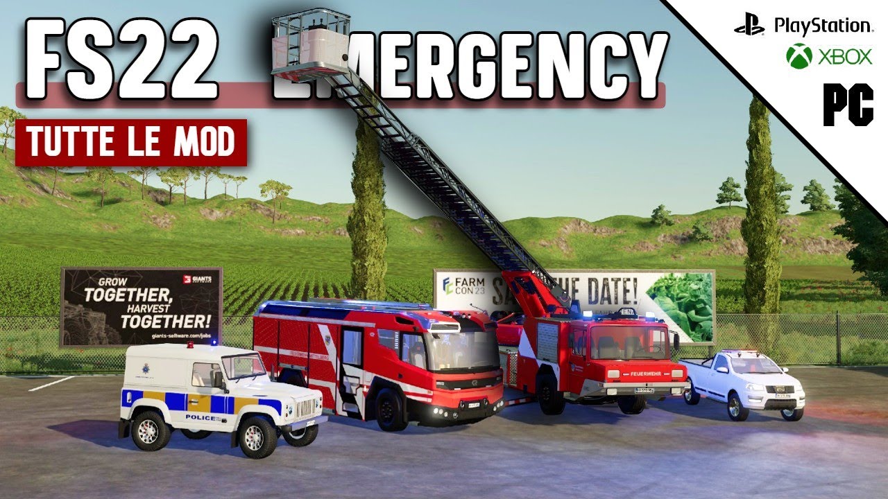 TUTTI I VEICOLI di EMERGENZA su FS22 per CONSOLE!