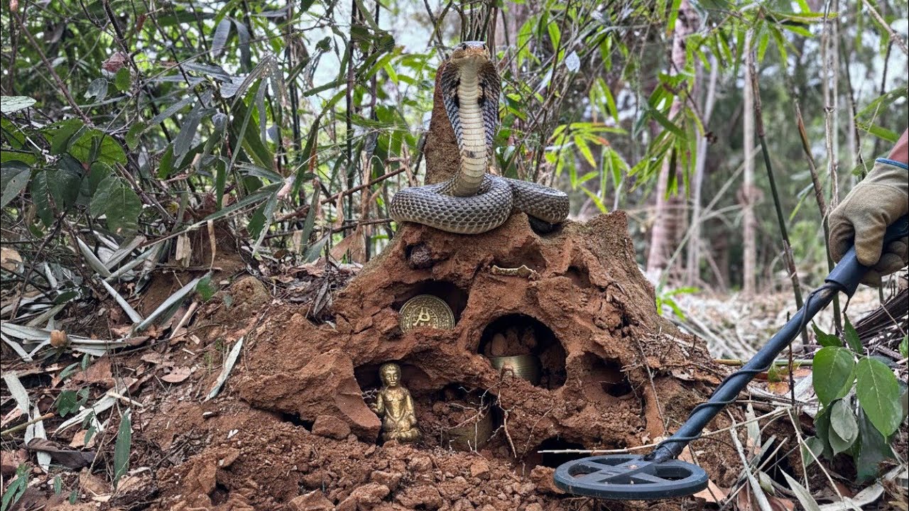 UNBELIEVABLE 😱 We Broke Open a Termite Mound🔥 What We Found Inside ❌#treasurehunt #metaldetecting