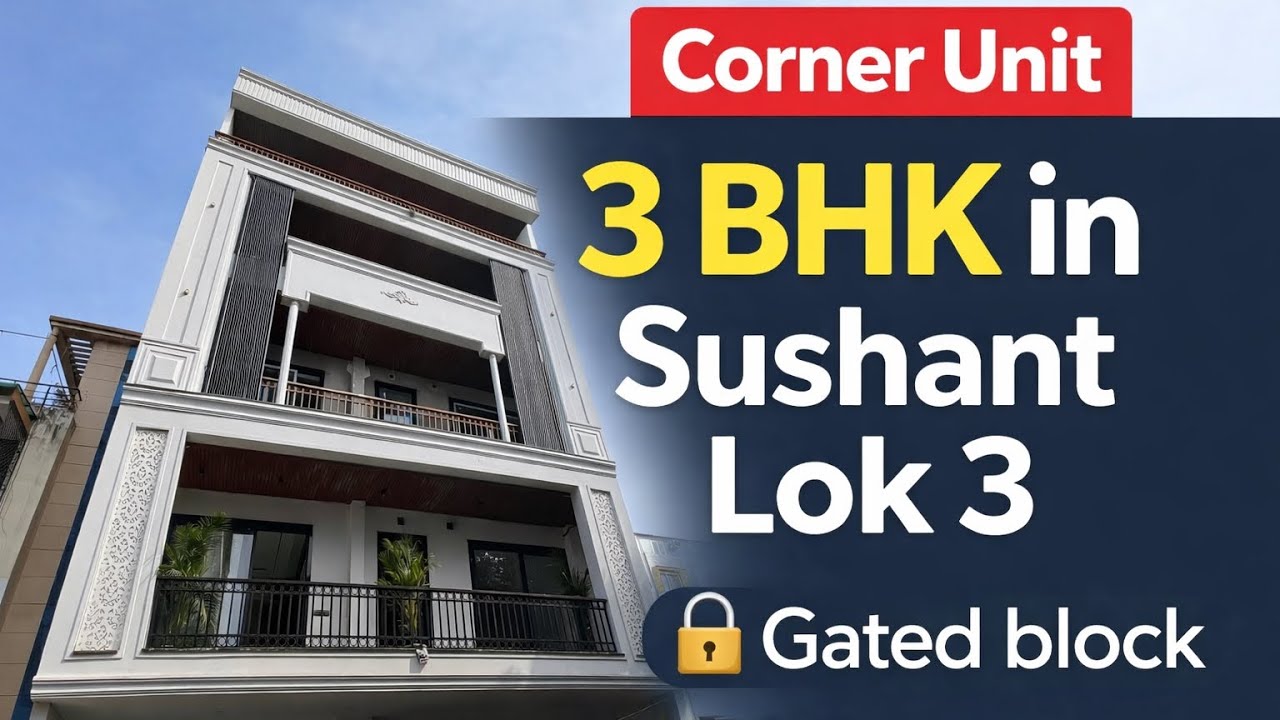 💎Ultra luxury 3 bhk builder floor ✨225 sqyd |sushant lok 3 