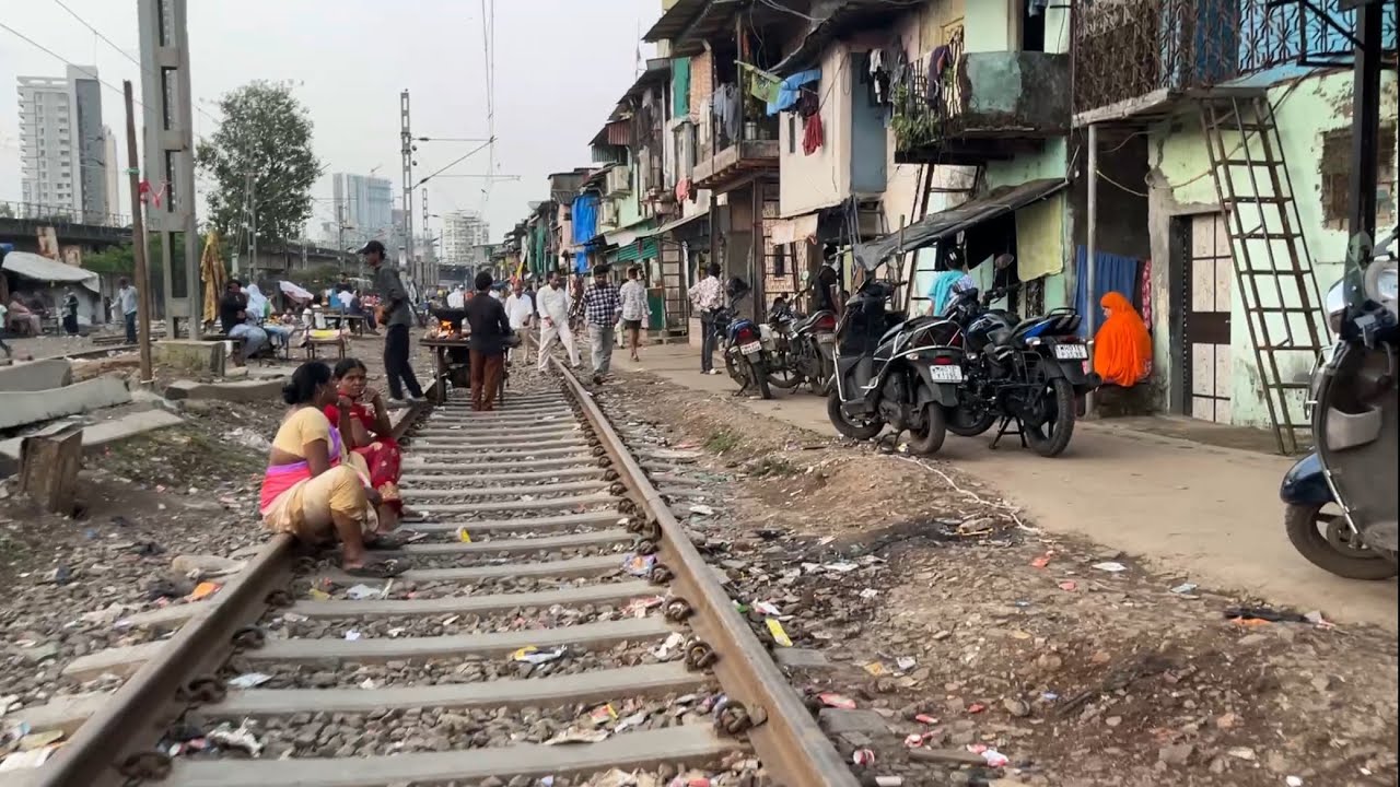 Mumbai Slums Life on Railway’s Track ll Mumbai Walking Tour ll Wadala Walking Tours 