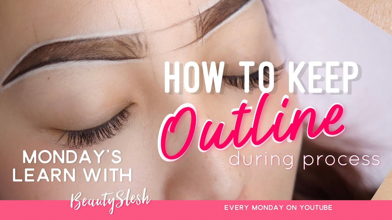 How to keep the eyebrow shape/outline during procedure❓PMU 🤔