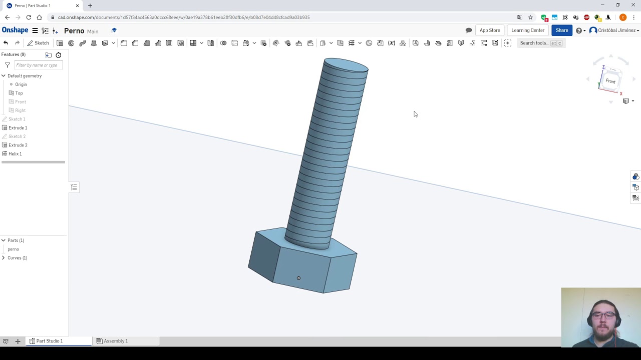 2.9 Desafió en Onshape - Perno