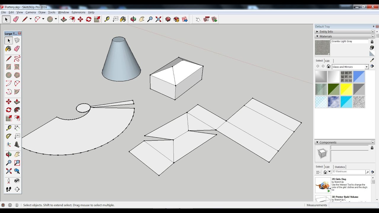 Como planificar um modelo 3D no SketchUp para fazer uma maqueta em cartão
