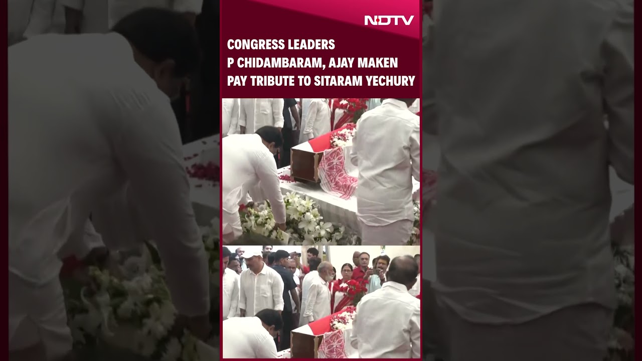 Sitaram Yerchury | Mortal Remains Of  Sitaram Yechury Brought To CPI(M) Office
