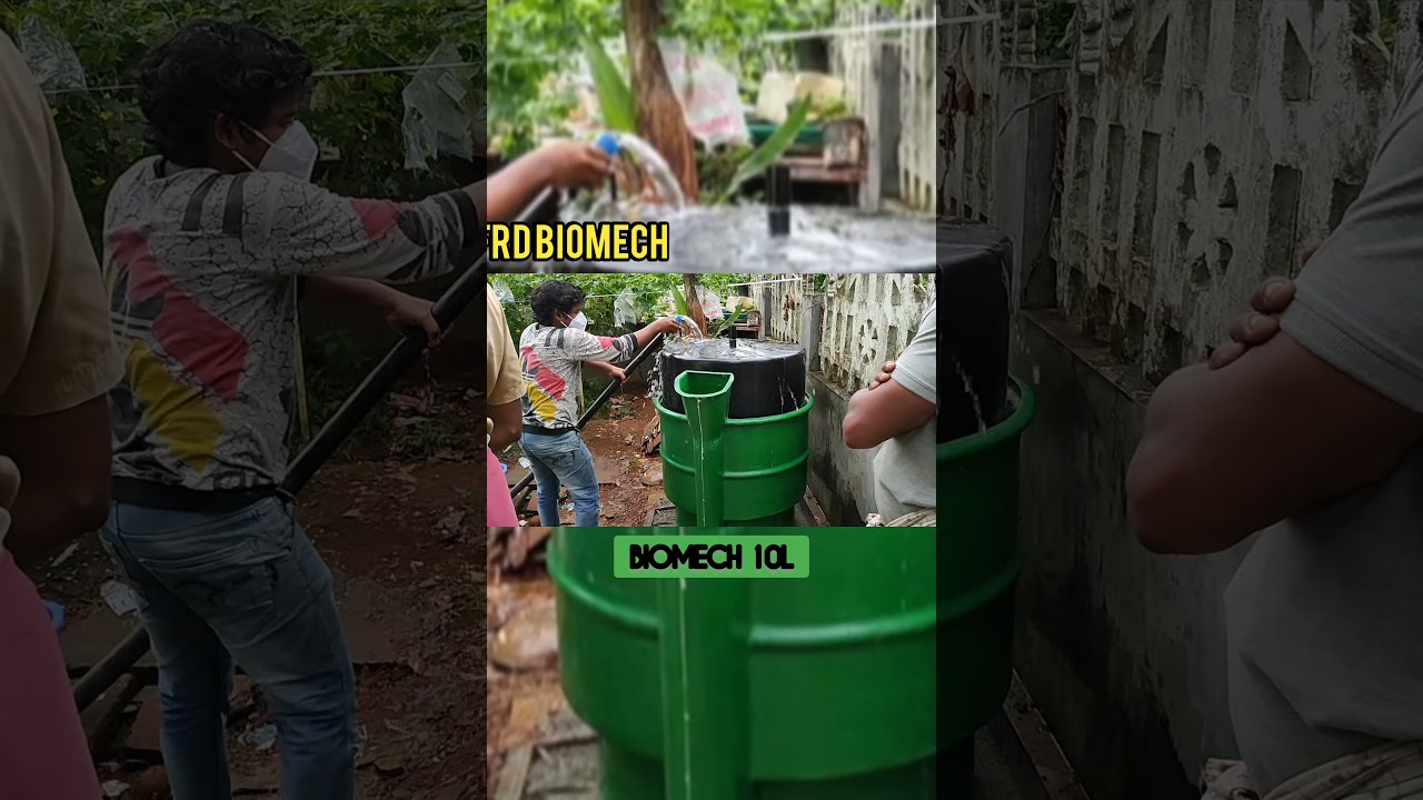 BIOMECH 10L portable #biogasplant #biogas