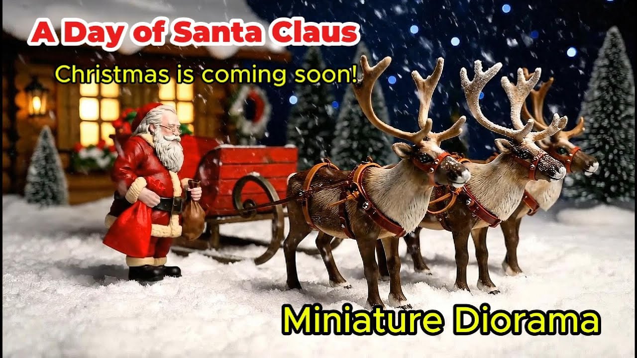 A Day of Santa Claus  | Christmas is Coming | #miniature