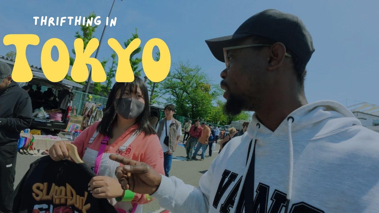 Thrifting in Japan 🇯🇵 Tokyo's Trendiest Flea Market , Vintage Finds and Street Food, Tokyo Vlog 2025
