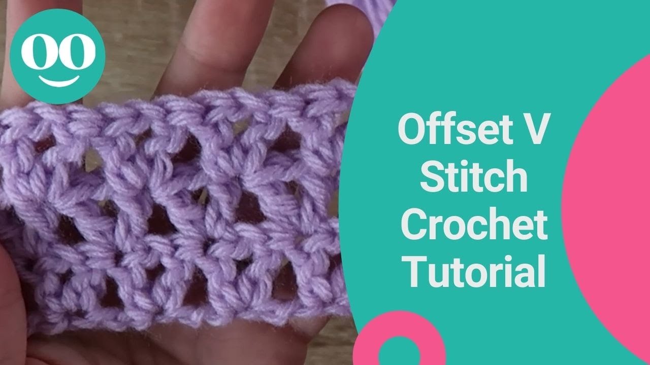 Offset V Stitch Crochet Tutorial