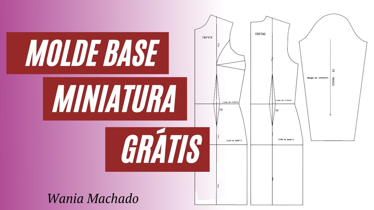 Molde Base em Miniatura GRÁTIS [O Ítem Indispensável pra Você Aprender Modelagem]
