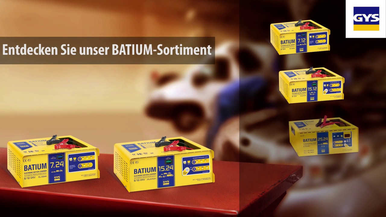 Batterieladegerät BATIUM 15.24 von GYS in Benutzung