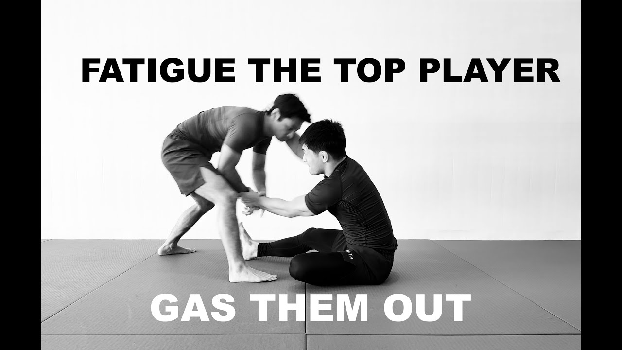 THE BEST WAY TO FATIGUE THE TOP PLAYER FROM GUARD #bjj
