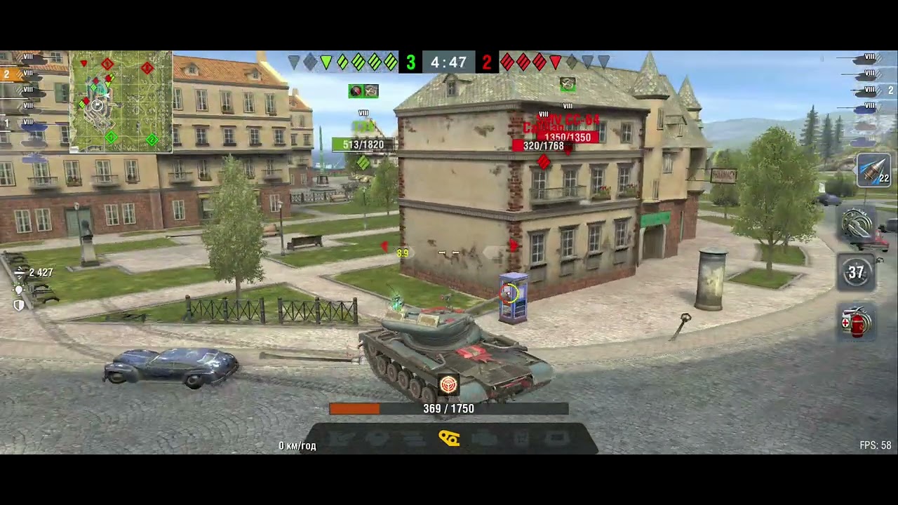 Т-77 непроста дорога до трьох відміток. (WOT Blitz  on the sensor phone).