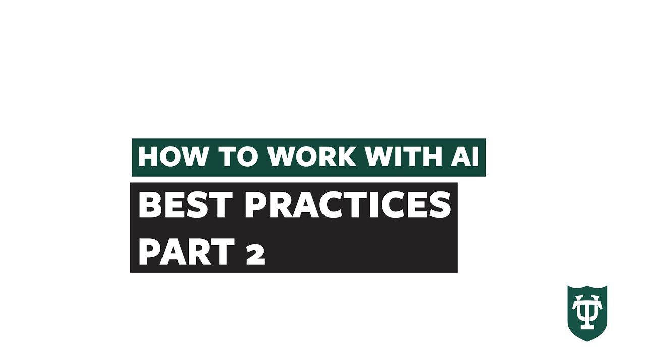 AI Best Practices: Assigning Roles, Asking Before You Task, and One Step at a Time | Working with AI