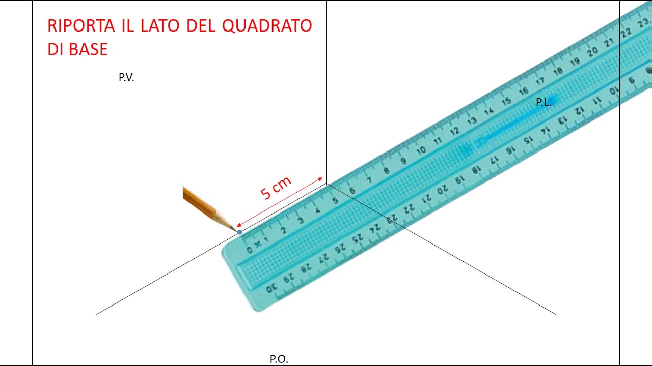 Assonometria Isometrica Piramide a base quadrata