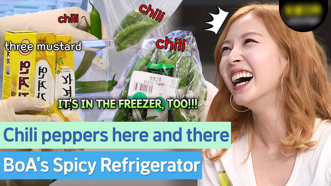 Full of chili peppers and mustard🌶️🔥 BoA's spicy refrigerator reveal 