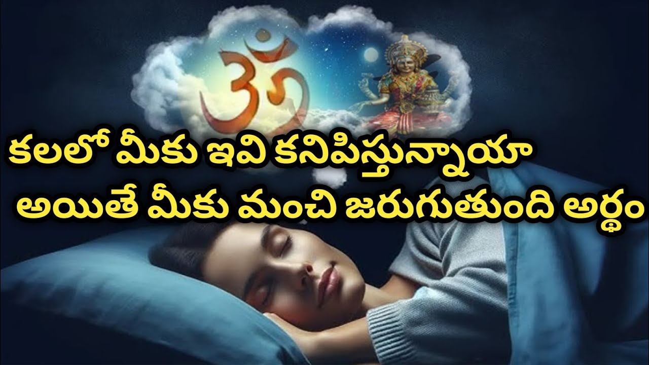 కలలో ఇవి కనిపిస్తే మంచి రోజులు రానున్నాయని అర్ధం.. సుఖ సంతోషాలు ఇచ్చే శుభ కలల #తలపత్రానిది #telugu