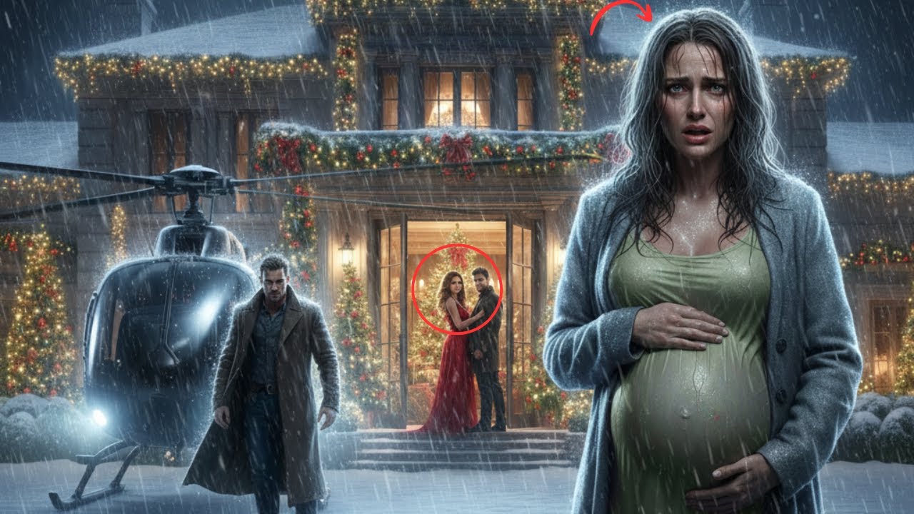 “Christmas Eve Horror: Pregnant Wife Kicked Out for Mistress—Brother Came Flying in a Helicopter”