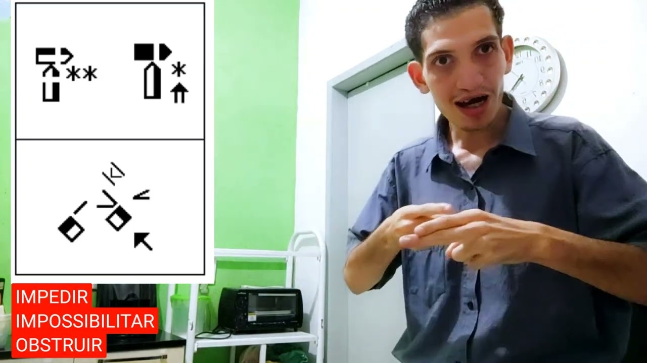 IMPEDIR | IMPOSSIBILITAR | OBSTRUIR - SINAL EM LIBRAS