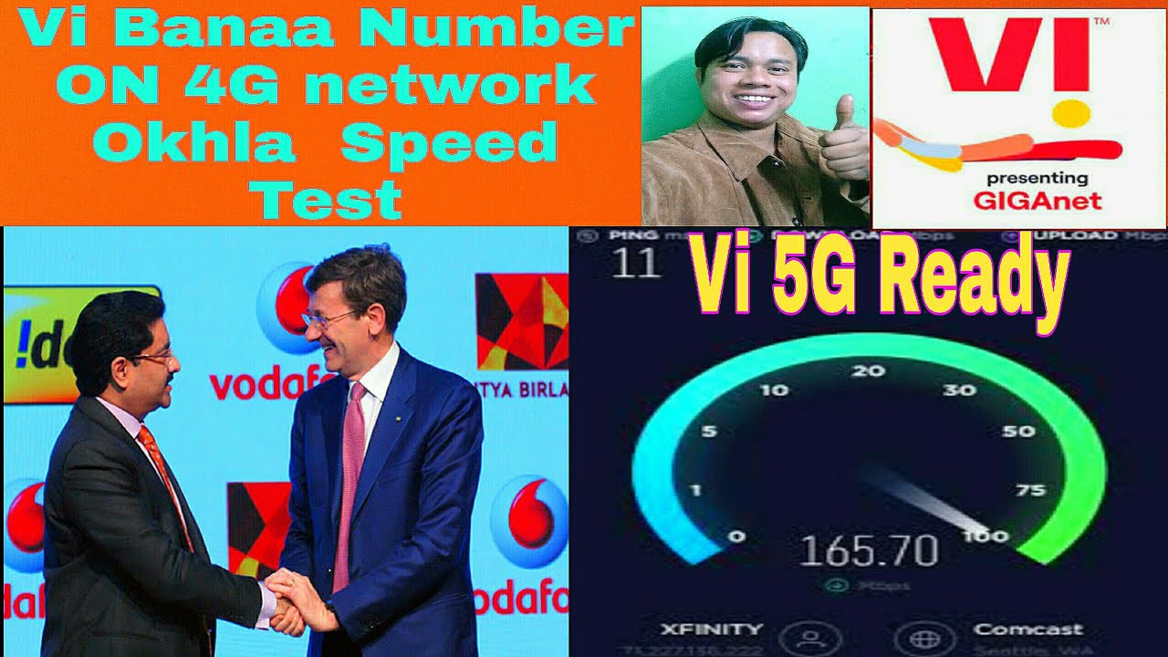 Vi banaa number ON 4G network ookla speed test Vi 5G Ready🔥