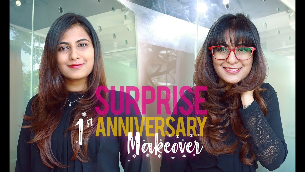 It's my 1st Anniversary, make me look Fab | Bang Haircut | nape cleaning | NYNY Unisex Salon