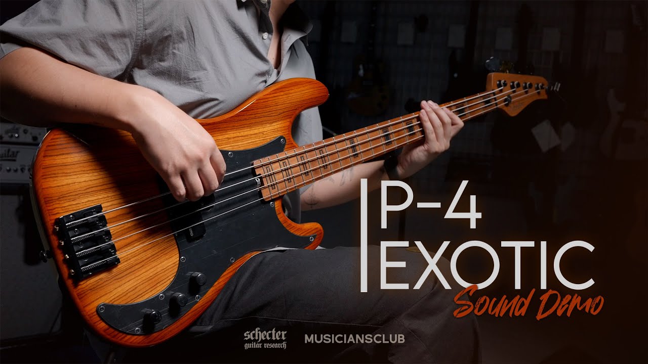 Schecter 'P-4 Exotic' Sound Demo | 쉑터 P-4 이그조틱 베이스 사운드 데모 | MUCL