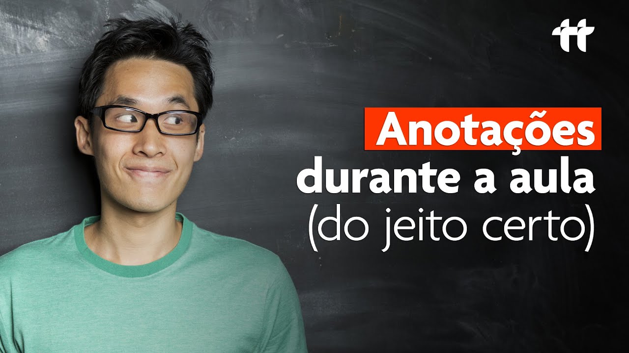 Método de ANOTAÇÃO para fazer durante uma aula (e aproveitar a aula)