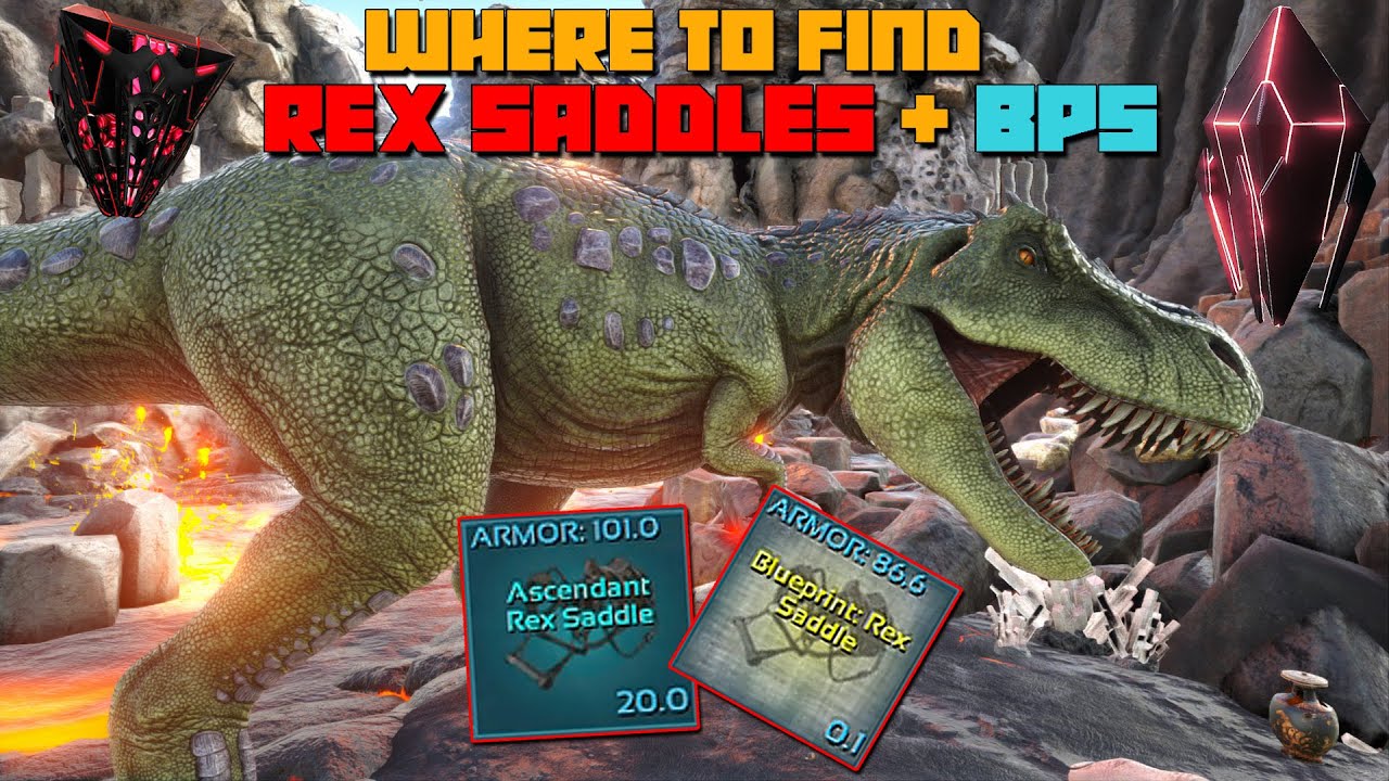 ARK: ТОП-8 ЛУЧШИХ способов найти/добыть BPS для седла Рекса! Пещеры и дропы!