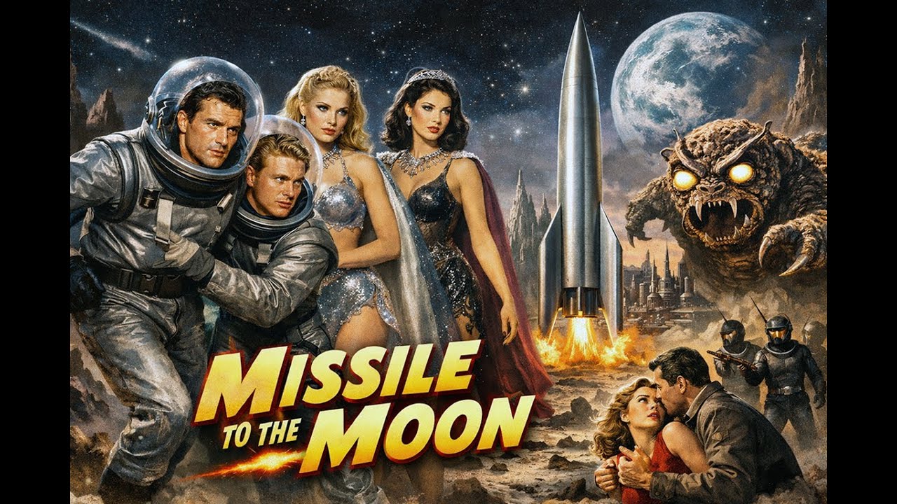 MISSILE TO THE MOON (1958) B&W | 🎬 Full Movie HD