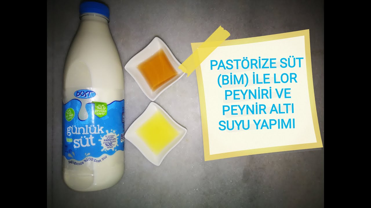 PAST&Ouml;RİZE S&Uuml;T İLE LOR PEYNİRİ/PEYNİR ALTI SUYU  YAPIMI/BEBEKLER İ&Ccedil;İN    #bim