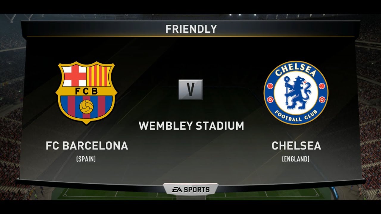 FIFA 18 FC BARCELONA VS CHELSEA XBOX ONE PS4 PC FULL MATCH GAMEPLAY IN HD
