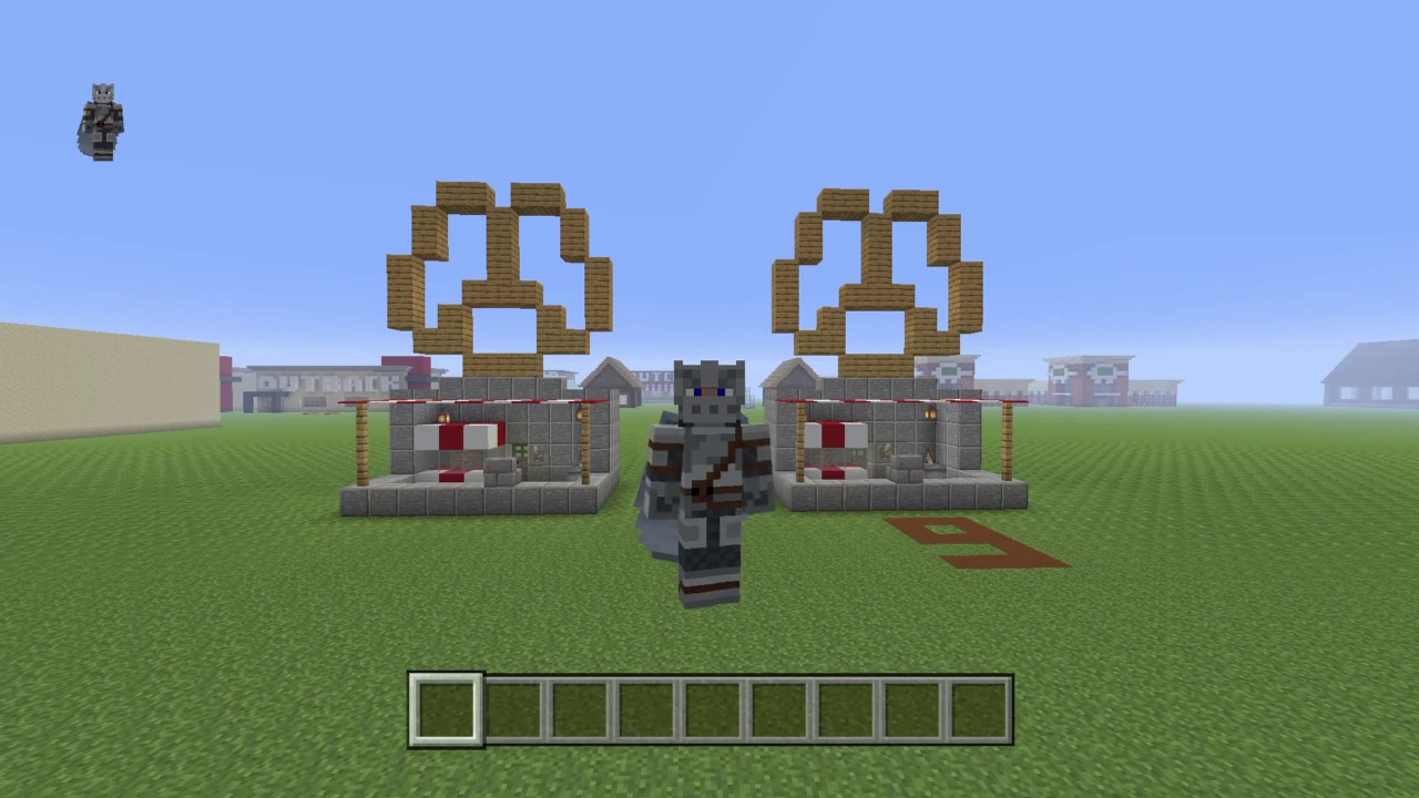 Minecraft Tutorial: How To Make A Pretzel Stand!