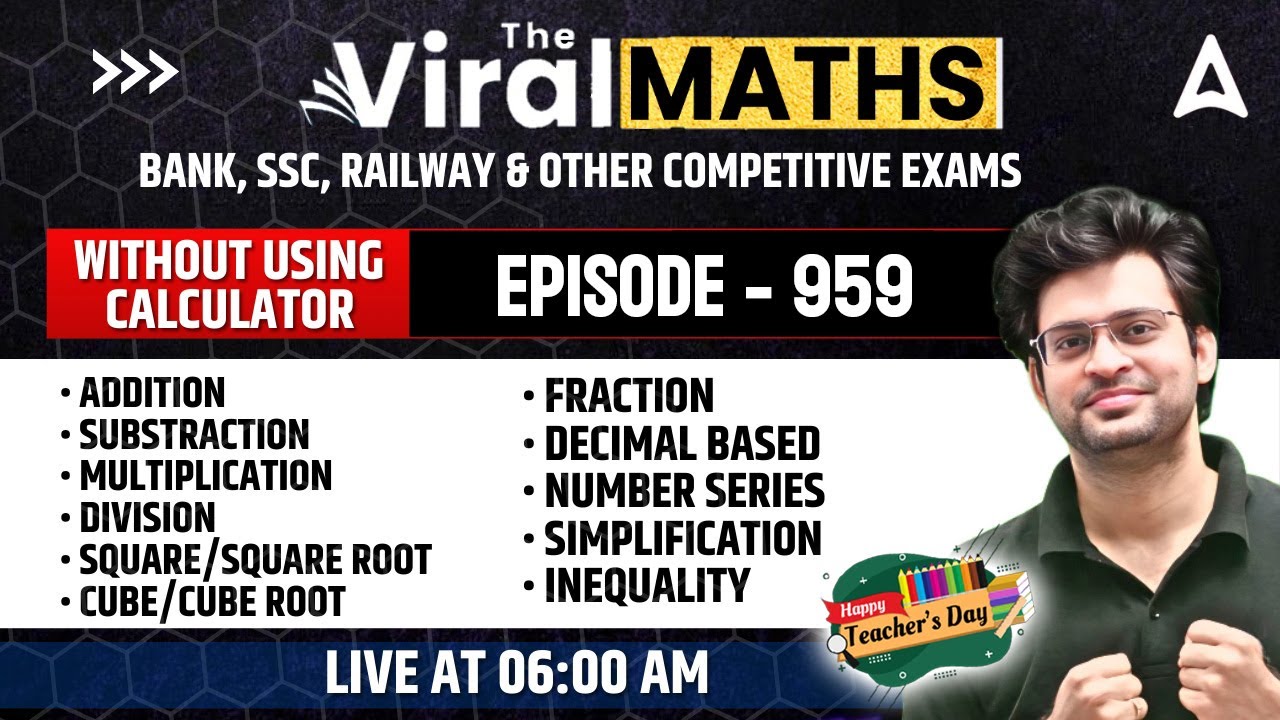Viral Maths for Bank Exams | Simplification & No. Series Inequality | Arithmetic & DI by Navneet Sir