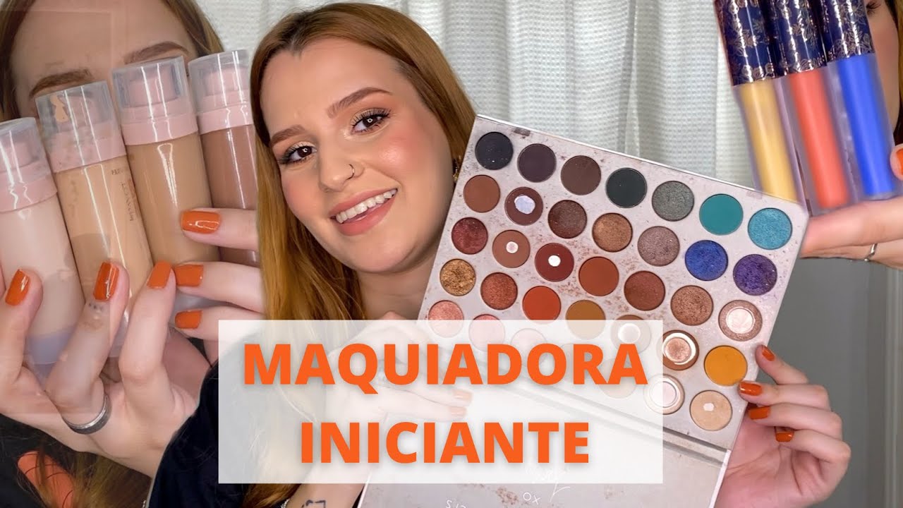KIT DE MAQUIAGEM PROFISSIONAL PARA INICIANTE (Tudo que você precisa ter)