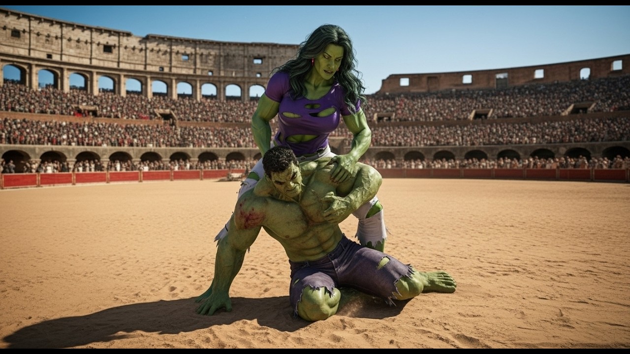 HULK VS SHE HULK (ARENA BATTLE - PART 5 #hulk #hulksmash #shehulk #shehulkvshulk #avengers