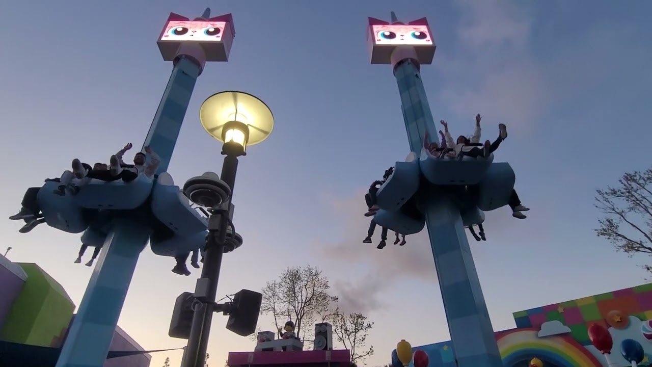 Nishant: 'Lego Tower Drop Ride' Fun 🏗 Unikitty's Disco Drop 🏗 Legoland California 🏗 202404