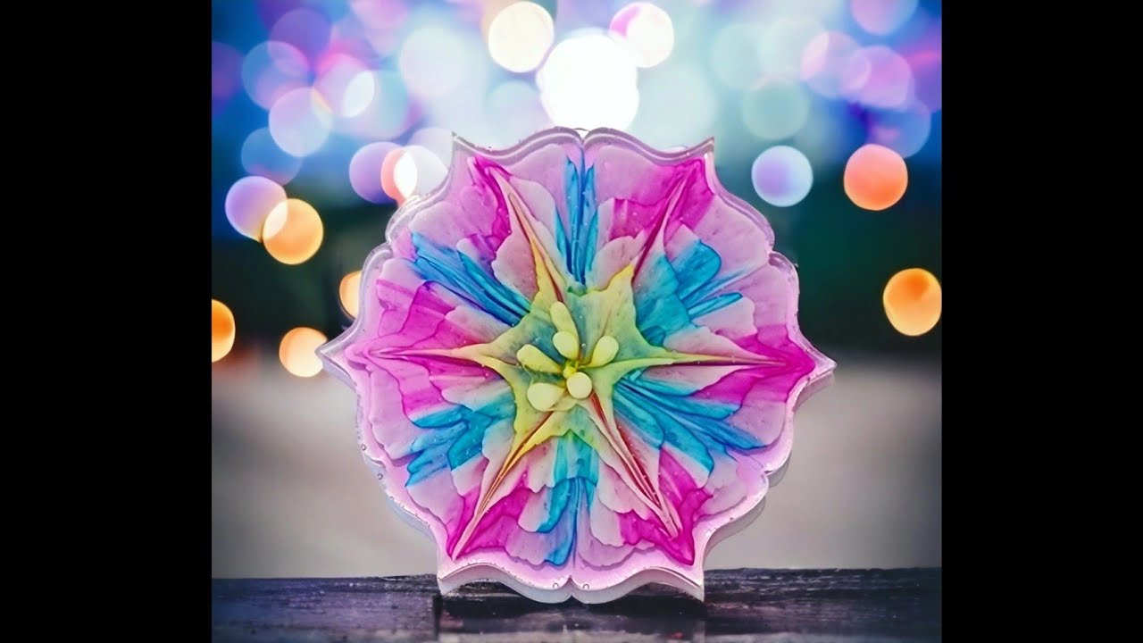 #1699 Bright And Beautiful Easy 3D Resin Bloom Coasters