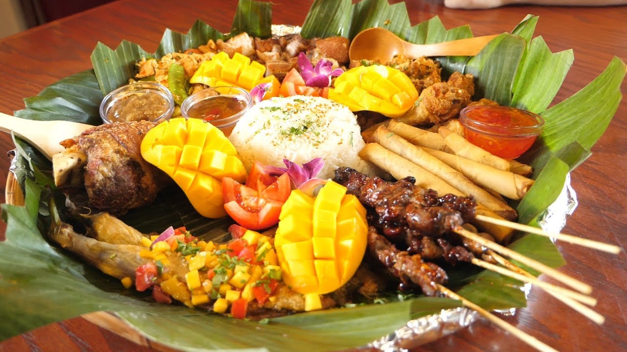 HUGE Filipino Food Platter! - Manila Bay Ihaw Ihaw