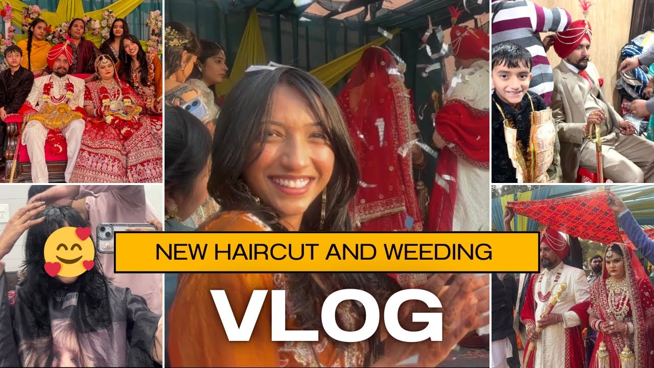 Grand Wedding Vlog 💫 Baraat Dance, Anand Karaj, 🤲🏻 Doli & My New Hairstyle Reveal 🤌🏻